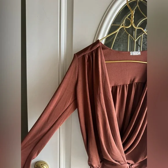 FREE PEOPLE X REVOLVE Turnt Bodysuit Mesa XS - Picture 4 of 6